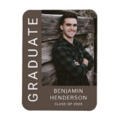 Boy Abschluss Class 2022 Foto Magnet (Vertikal)