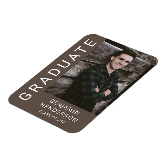 Boy Abschluss Class 2022 Foto Magnet (Linke Seite)