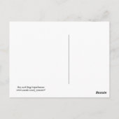 Boy and Dog Superheroes Postkarte (Rückseite)