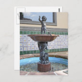 Boy and Frog Fountain von Raffaello Romanelli Postkarte (Vorne/Hinten)