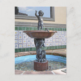 Boy and Frog Fountain von Raffaello Romanelli Postkarte