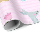 Boy and Girl Kangaroo Baby Geschenkpapier (Rolleneckpunkt)