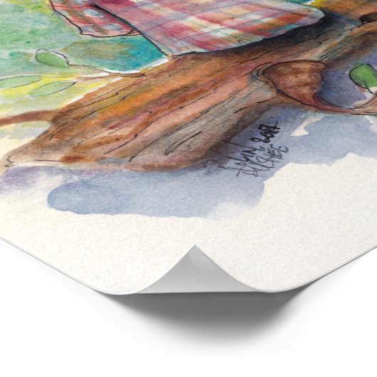 Boy and his Dog Poster (Ecke)