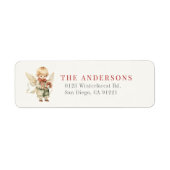 Boy Angel Christmas Holiday Return Address (Vorne)