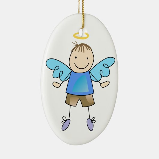 Boy Angel Keramik Ornament (Rechts)