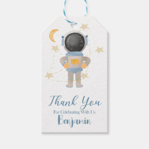 Boy Astronaut Outer Space Geburtstag Blau Vielen D Geschenkanhänger