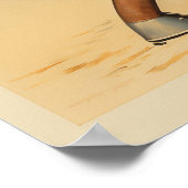 Boy Astronaut Retro-Stil Poster (Ecke)