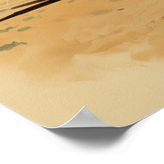 Boy Astronaut Retro-Stil Poster (Ecke)