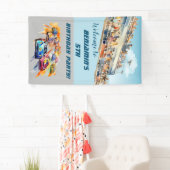 Boy Auto Racing Thema 5th Birthday Party Banner (Insitu)