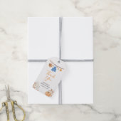 Boy Autumn Clothes Pumpkin Fall Baby Showdusche Geschenkanhänger (Mit Garn)