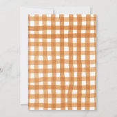 Boy Autumn Clothesline Fall Baby Showdusche einlad Einladung (Rückseite)