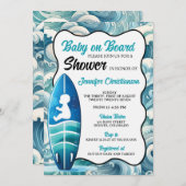Boy Baby an Bord Baby Shower Einladung (Vorne/Hinten)