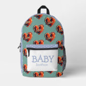 Boy Baby Bear Thema gedruckter Rucksack (Vorderseite)