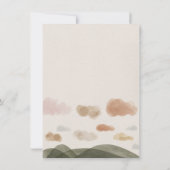 Boy Baby Boho Woodland Babydusche Einladungskarte Einladung (Rückseite)