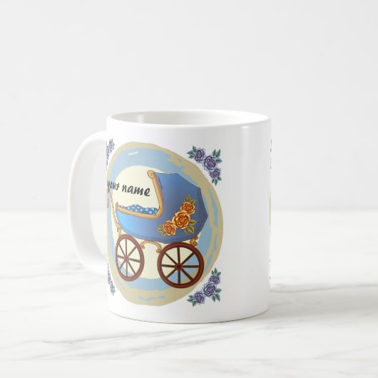 Boy Baby Buggy Kaffeetasse (Vorderseite Links)