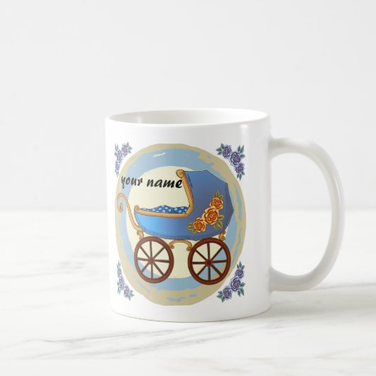 Boy Baby Buggy Kaffeetasse (Rechts)