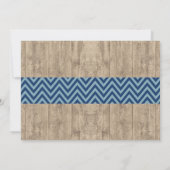 Boy Baby Dusche Chalk Rustic Antler Stag Einladung (Rückseite)