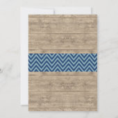 Boy Baby Dusche Chalk Rustic Antler Stag Einladung (Rückseite)