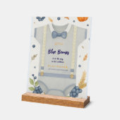Boy Baby Dusche Herbstkrampf Bodysuit invita Acrylschild (Winkel)