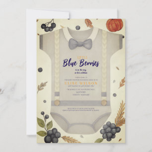 Boy Baby Dusche Herbstkrampf Bodysuit invita Einladung