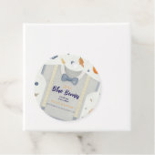 Boy Baby Dusche Herbstkrampf Bodysuit invita Geschenkanhänger (Beispiel)