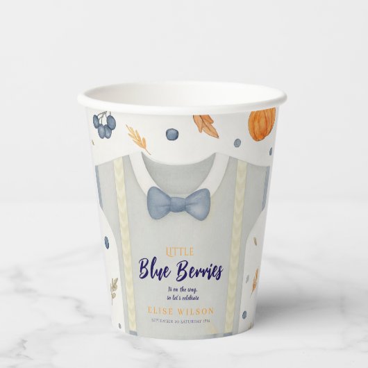 Boy Baby Dusche Herbstkrampf Bodysuit invita Pappbecher (Vorderseite)