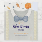 Boy Baby Dusche Herbstkrampf Bodysuit invita Weinetikett (Einzelnes Label)