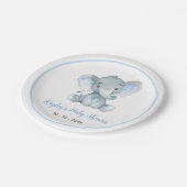 Boy Baby Elephant Baby Duschpapier Teller (Schrägansicht)