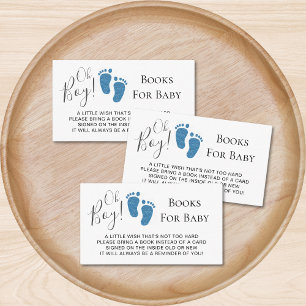 Boy Baby Feet Books for Baby Shooter Begleitkarte