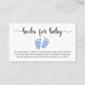 Boy Baby Feet Books for Baby Shooter Begleitkarte (Vorderseite)