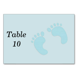 Boy Baby Feet Tischnummer