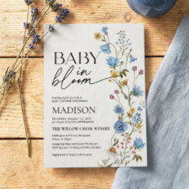 Boy Baby in Bloom Invitation | Baby Shower  Einladung