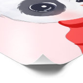 Boy Baby Panda Red Foto Print (Ecke)