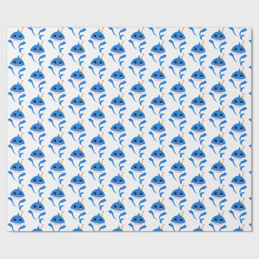 Boy Baby Shark Packpapier (Flach)