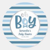Boy Baby Shooter Round Sticker (Vorderseite)
