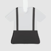 Boy Baby Shower A Little Gentleman Suspenders Ornament (Rückseite)