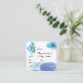 Boy Baby Shower Begleitkarte (Stehend Vorderseite)