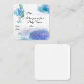 Boy Baby Shower Begleitkarte (Vorne/Hinten)