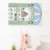 Boy Baby Shower Dessert Tisch Hintergrund Banner (InSitu)