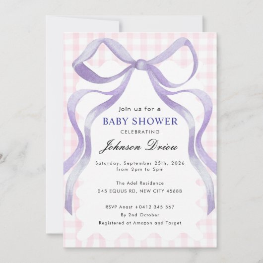 Boy Baby Shower  Einladung (Vorderseite)