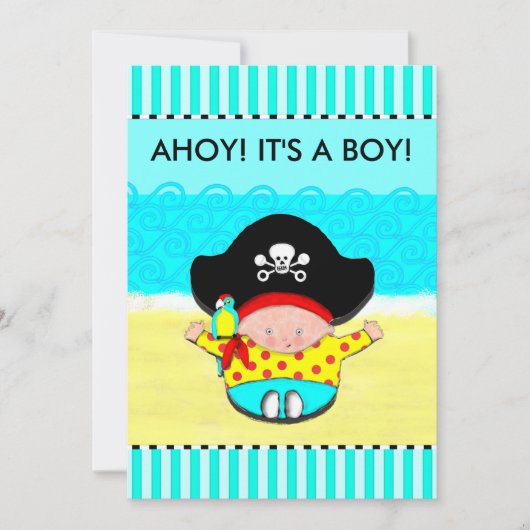 BOY BABY SHOWER-EINLADUNGEN EINLADUNG (Vorderseite)