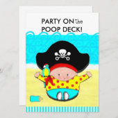 BOY BABY SHOWER-EINLADUNGEN EINLADUNG (Vorne/Hinten)