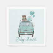 Boy Baby Shower Fiat 500 Serviette (Vorderseite)