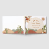 Boy Baby Shower Guestbook Boho Desert Southwestern Gästebuch (Voll)