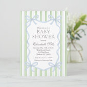 Boy Baby Shower Invitation, Boy baby shower Einladung (Stehend Vorderseite)