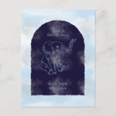 Boy Baby Shower Invitation Postkarte (Vorderseite)