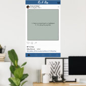 Boy Baby Shower Party Prop Foto Standrahmen Dekora Poster (Heimbüro)