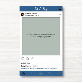 Boy Baby Shower Party Prop Foto Standrahmen Dekora Poster