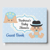 Boy Baby Shower Personalisiert Gästebuch (Vorderseite)
