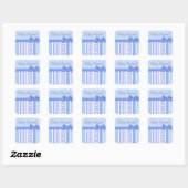 Boy Baby Shower Quadratischer Aufkleber (Blatt)